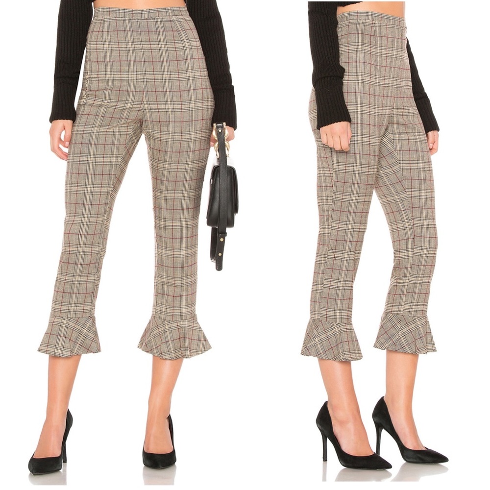 BB Dakota New Wave Pant Brown Plaid